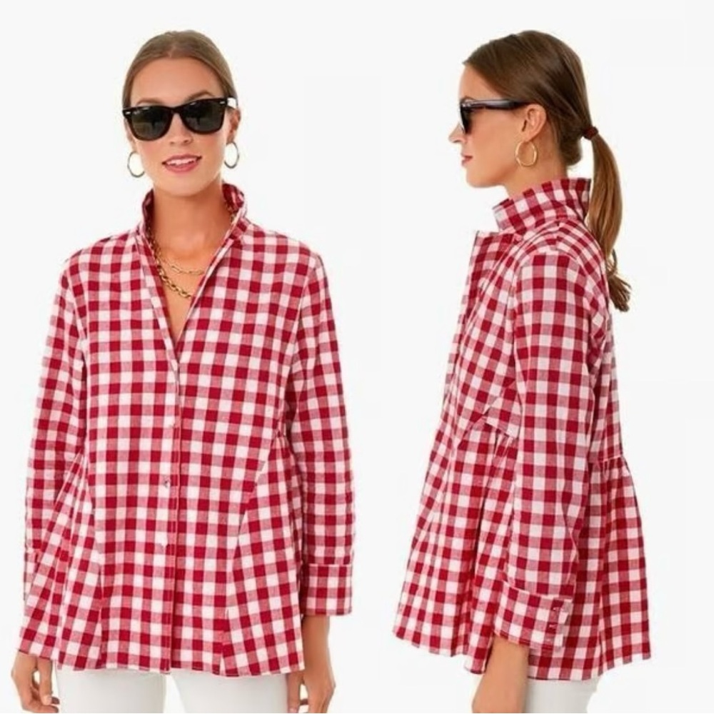 Tuckernuck POMANDER PLACE
Apple Red Gingham Scarlett Button Down Size Large